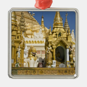 Ornamento De Metal Pagode Shwedagon (Paya), grande local de templo qu