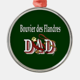 Ornamento De Metal Pai Bouvier des Flandres