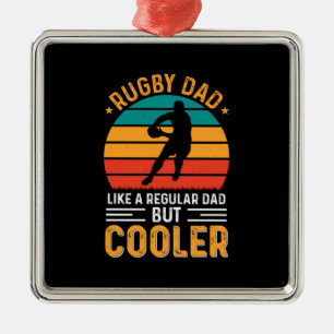 Ornamento De Metal Pai de Rugby
