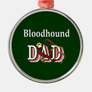 Ornamento De Metal Pai do Bloodhound