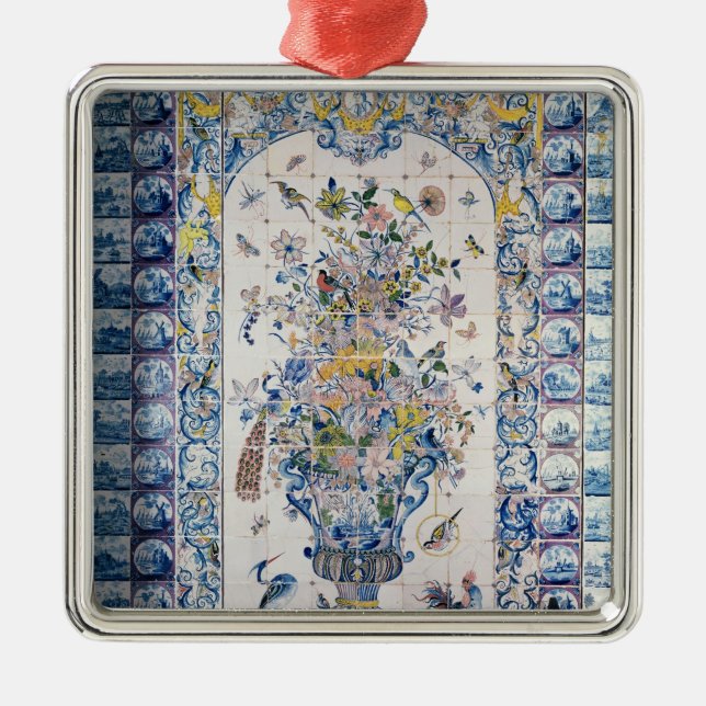 Ornamento De Metal Painel do azulejo de Delft do banheiro (Frente)