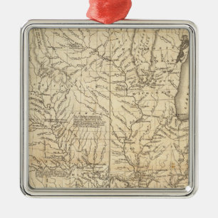 Ornamento De Metal País composto drenado pelo Mississippi