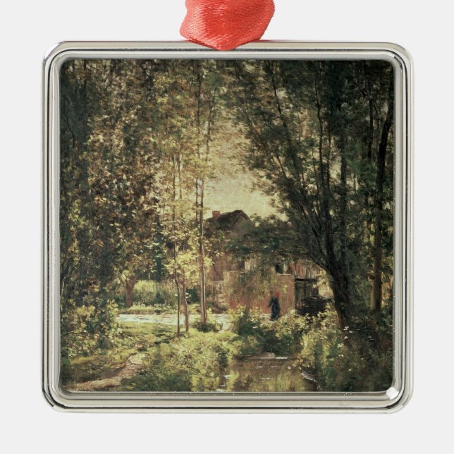 Ornamento De Metal Paisagem 2 (Frente)