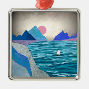 Ornamento De Metal Paisagem de Cave-vela
