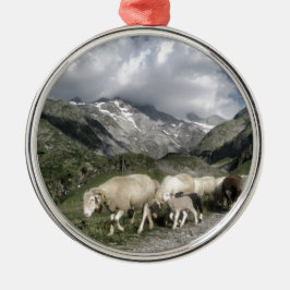 Ornamento De Metal paisagem de pirenéus