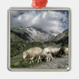 Ornamento De Metal paisagem de pirenéus