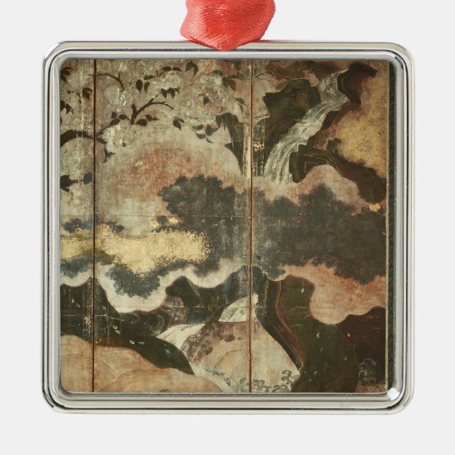 Ornamento De Metal Paisagem ensolarada (Frente)