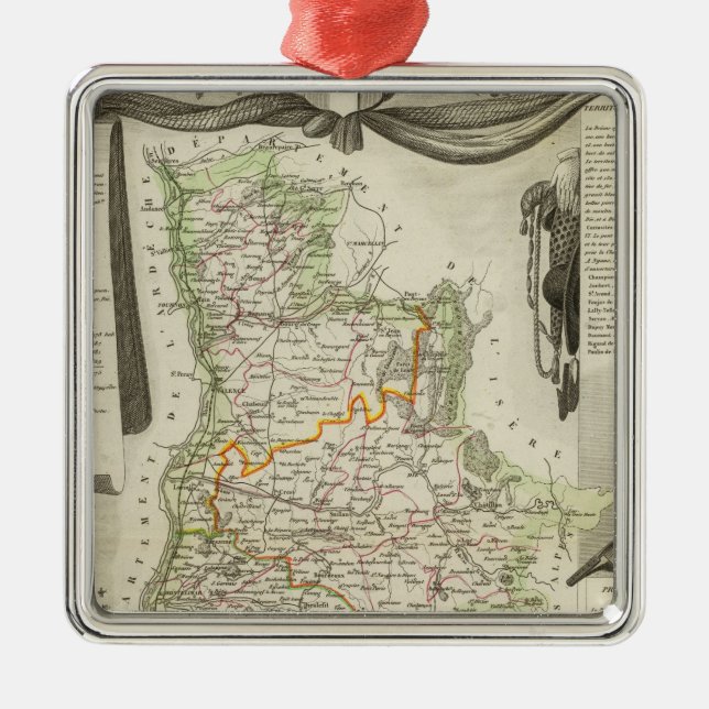 Ornamento De Metal Paisagens (Frente)