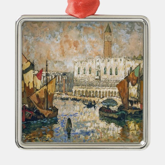 Ornamento De Metal Palácio de Cães (Palazzo Ducale) (Veneza, Itália) (Frente)