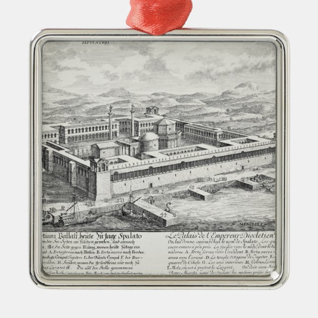 Ornamento De Metal Palácio de Diocletian (245-313), separação, (Frente)