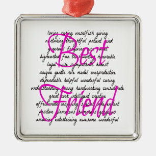 Ornamento De Metal Palavras para Melhor Amigo