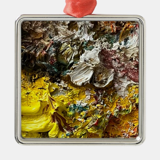 Ornamento De Metal Paleta de artistas #1 (Frente)
