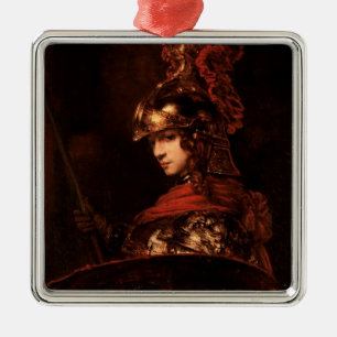Ornamento De Metal Pallas Athena ou, figura blindada, 1664-65