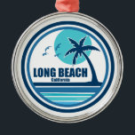 Ornamento De Metal Palm-Tree Birds da Califórnia em Long Beach<br><div class="desc">Long Beach é um playground gigante localizado bem no coração do sul da Califórnia. De bairros ecléticos a praias arenosas,  você encontrará Long Beach para ser um parque aquático urbano.</div>