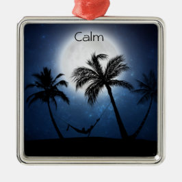 Ornamento De Metal Palmeiras ao luar