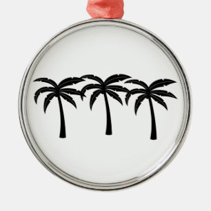 Ornamento De Metal Palmeiras tropicais