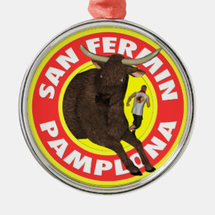 Ornamento De Metal Pamplona - San Fermin