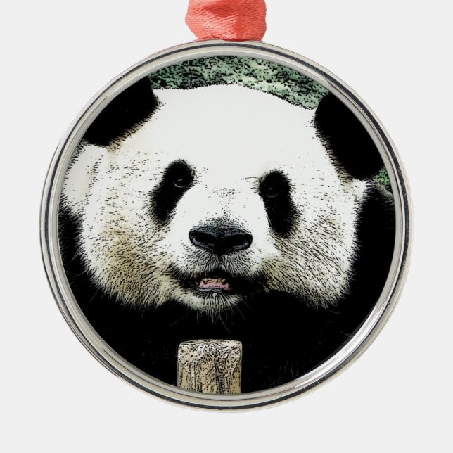 Ornamento De Metal Panda (Frente)