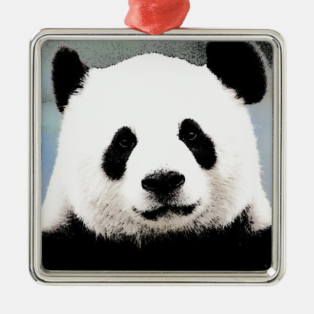 Ornamento De Metal Panda (Frente)