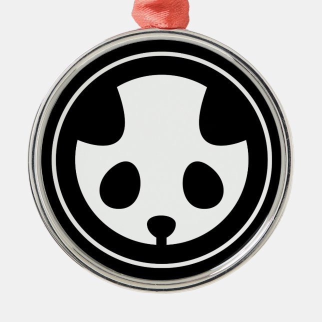 Ornamento De Metal Panda mon (Frente)
