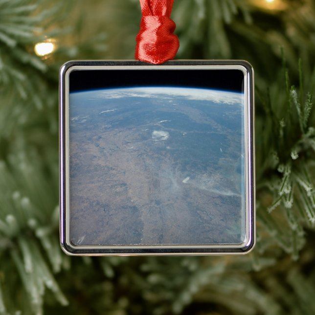 Ornamento De Metal Panorâmica Texas E Golfo Do México (Árvore)