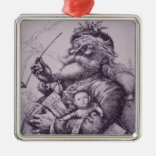 Ornamento De Metal Papai Noel