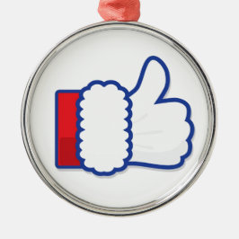 Ornamento De Metal Papai Noel gosta do ícone