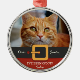 Ornamento De Metal Papais noeis de Natal engraçados Foto e nome perso