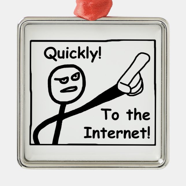 Ornamento De Metal Para a Internet (Frente)