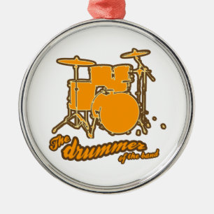 Ornamento De Metal Para o baterista