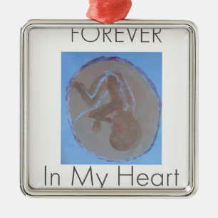 Ornamento De Metal Para sempre em meu Heart.jpg