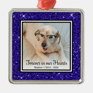 Ornamento De Metal Para Sempre em Nossos Corações Memorial Canino Bri