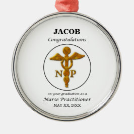 Ornamento De Metal Parabéns de Graduação de Enfermeiro