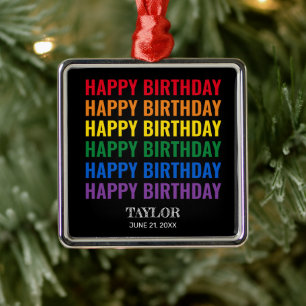 Ornamento De Metal Parabéns LGBT Orgulho LGBTQ Transgênero