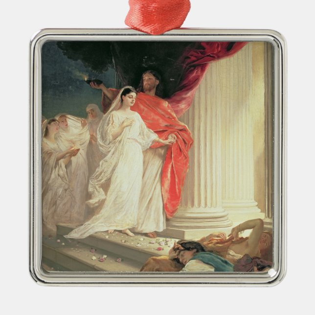 Ornamento De Metal Parábola das virgens sábias e insensatas, 1886 (Frente)