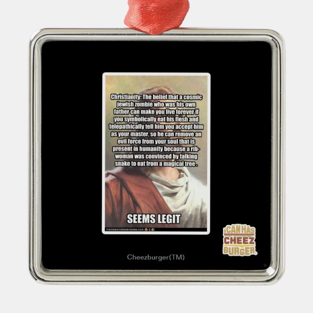 Ornamento De Metal Parece Legítimo (Frente)