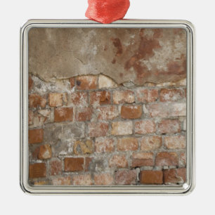 Ornamento De Metal Parede de Brick Antiga