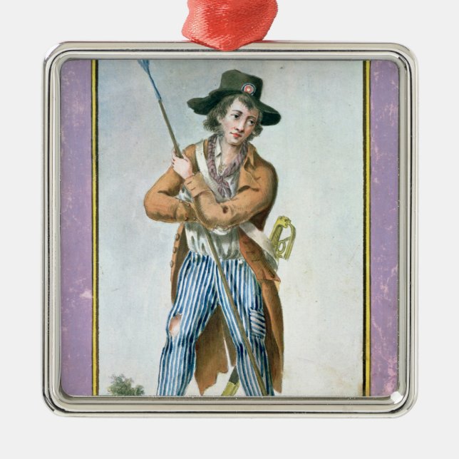 Ornamento De Metal Parisiense Sem-culotte (Frente)