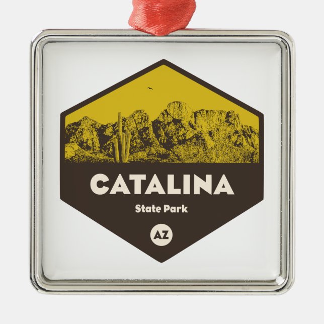Ornamento De Metal Parque Estadual Catalina, Arizona (Frente)