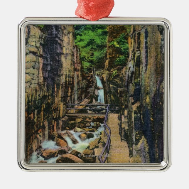 Ornamento De Metal Parque estadual do entalhe de Franconia (Frente)