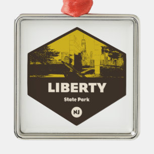 Ornamento De Metal Parque Estadual Liberty Nova Jersey