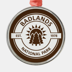 Ornamento De Metal Parque Nacional das Badlands