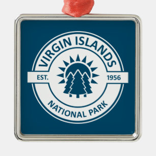 Ornamento De Metal Parque Nacional das Ilhas Virgens Sun Trees