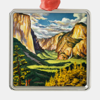Ornamento De Metal Parque Nacional de Yosemite California Arte de Via