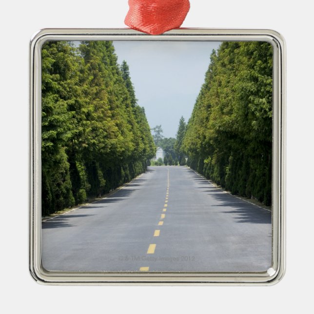 Ornamento De Metal Parque nacional dos EUA, Yellowstone, estrada (Frente)