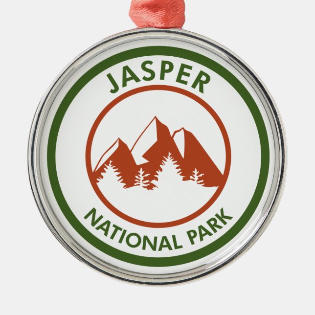 Ornamento De Metal Parque Nacional Jasper (Frente)