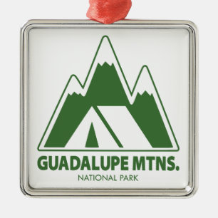 Ornamento De Metal Parque Nacional Mtns. Guadalupe Camping Montanhas