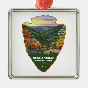 Ornamento De Metal Parque Nacional Shenandoah Arrowhead