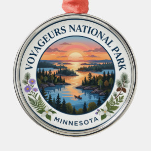 Ornamento De Metal Parque Nacional Voyageurs Minnesota