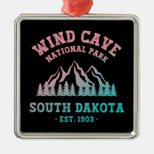 Ornamento De Metal Parque Nacional Wind Cave South Dakota